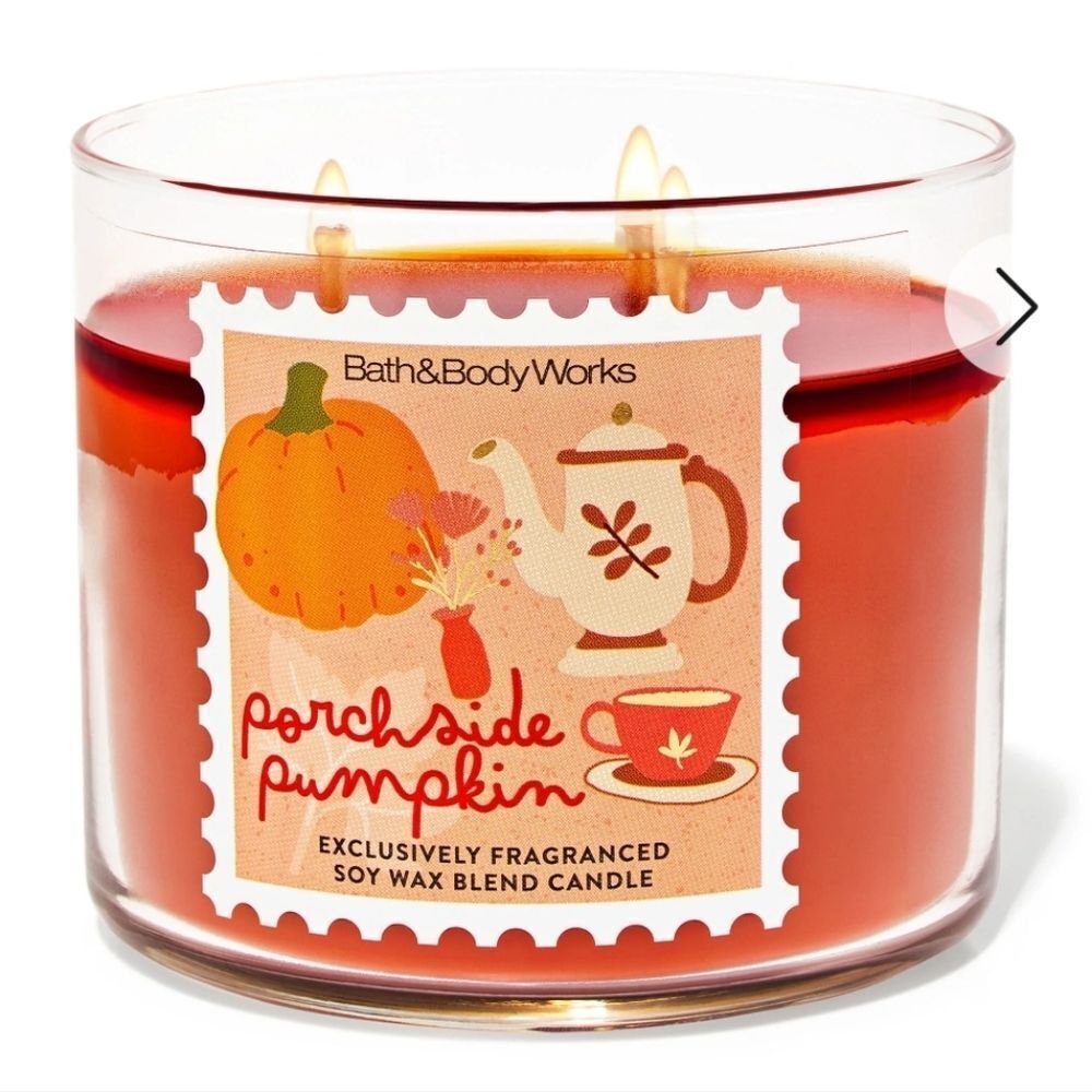 Bath & Body Works Porchside Pumpkin Candle NEW IN BOX